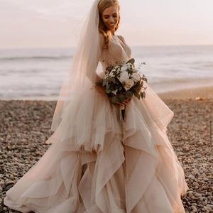 Hayley Paige Chandon Gown in Rose’ *NEVER WORN*